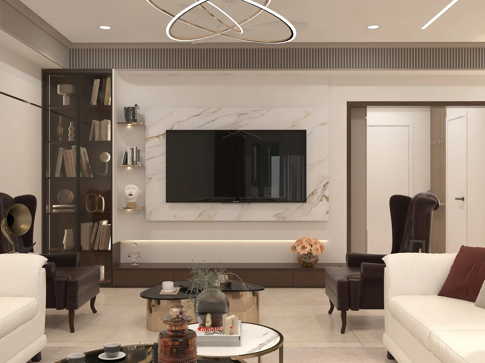 Luxury living room interior