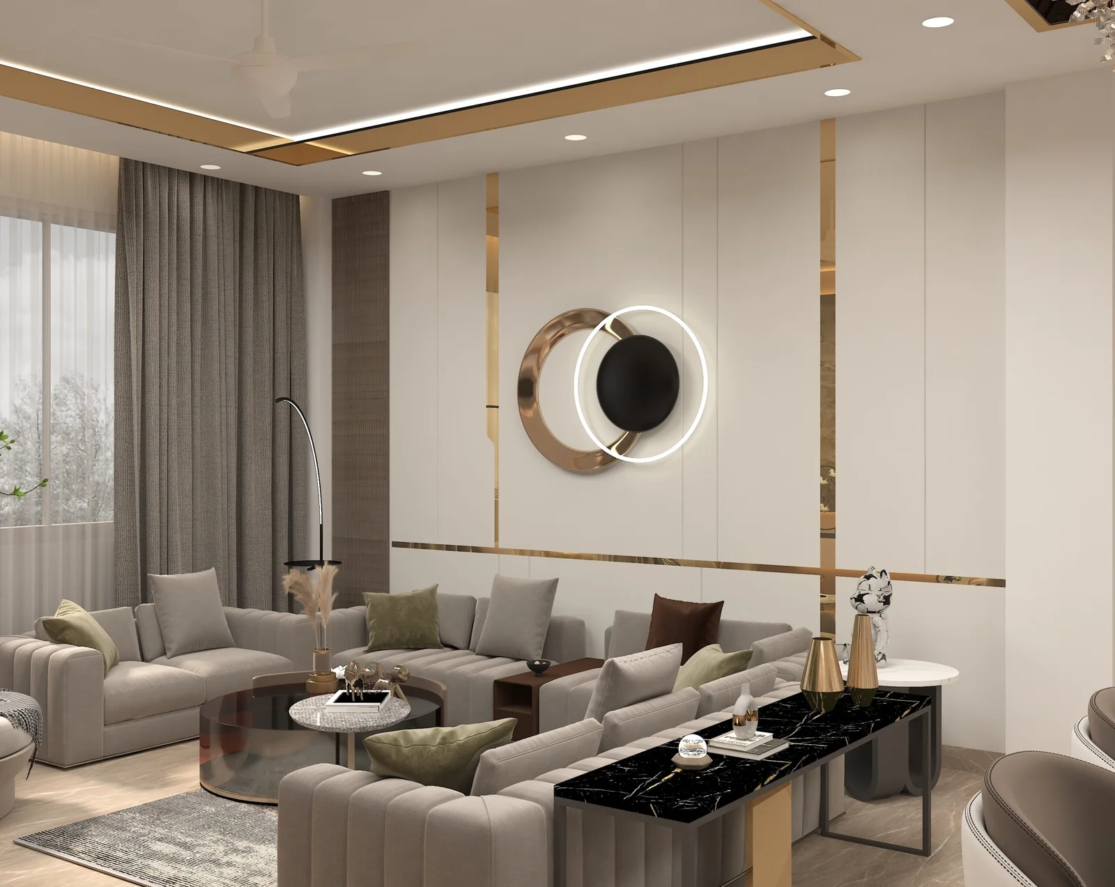 Luxury bedroom interior